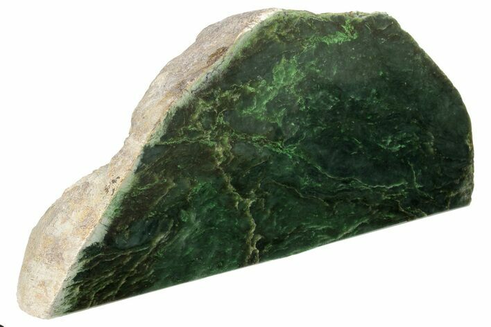 12.6" Wide, Polished Jade (Nephrite) Section - British Colombia